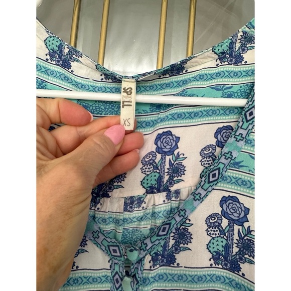 SPELL Sunset Road Romper Turquoise Playsuit - Picture 4 of 8